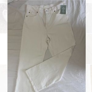 ✨NWT✨ H&M Women’s White Wide Leg Jeans